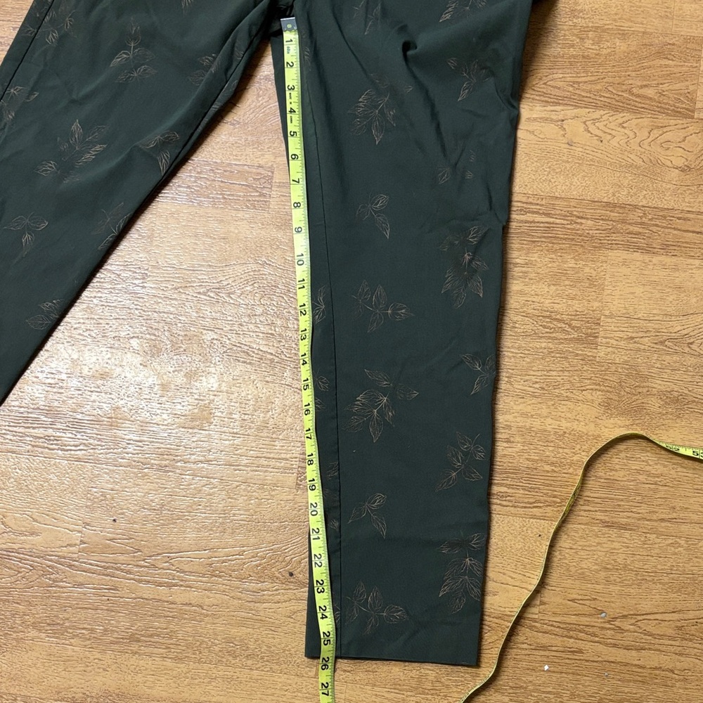 Chico's Olive Leaf Pattern Pants - image 7